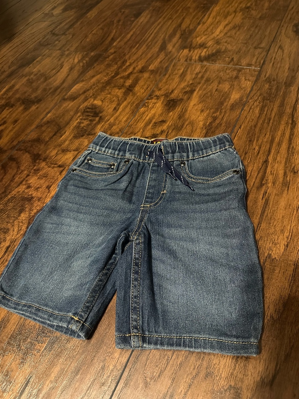 Lee Boys Blue Denim Shorts with Drawstring